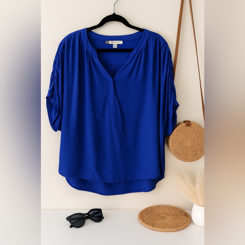 Jennifer Lopez Royal Blue Blouse (M)